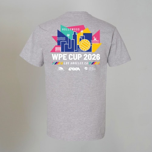 WPE CUP 2026 T-SHIRT UNISEX GRAY_back